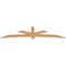 Ekena Millwork Alberta Smooth Timber Gable Bracket, Western Red Cedar, 108"W x 27"H x 1 1/2"D x 5 1/2"F, 6/12 Pitch GBW108X27X0206ALB00SWR - alternate 2